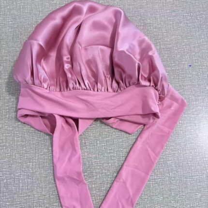 Bonnet de Sommeil Satiné Double Couche – Protection Anti-Casse et Anti-Nœuds